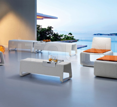 Итальянские Уличная мебель - Скамья HAMPTONS 9628 фабрика Roberti Rattan