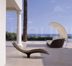 Итальянские Уличные шезлонги - Шезлонг CARIBE 9578 фабрика Roberti Rattan