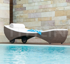 Итальянские Уличные шезлонги - Шезлонг SAINT TROPEZ 9567 фабрика Roberti Rattan