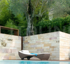 Итальянские Уличные шезлонги - Шезлонг SAINT TROPEZ 9567 фабрика Roberti Rattan