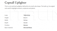 Настольный светильник Copnall Uplighter TM0089.BZ Vaughan