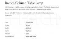 Настольная лампа Reeded Column TG0007.BR Vaughan