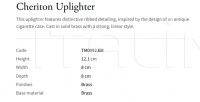 Настольный светильник Cheriton Uplighter TM0092.BR Vaughan