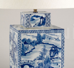 Настольная лампа Square Vase - Blue and White TC0038.XX Настольная лампа Square Vase - Blue and White TC0038.XX фабрика Vaughan