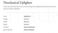 Настенный светильник Neoclassical Uplighter WA0083.IV Vaughan