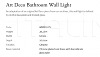 Настенный светильник Art Deco WB0009.CH Vaughan