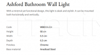 Настенный светильник Ashford Bathroom WB0036.CH Vaughan