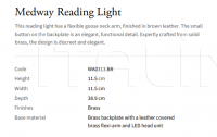 Настенный светильник Medway Reading WA0313.BR Vaughan