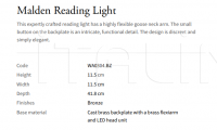Настенный светильник Medway Reading WA0304.BZ Vaughan