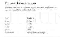 Подвесной светильник Varenne Glass CL0175.NI Vaughan