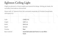 Подвесной светильник Eglinton CL0053.RU Vaughan