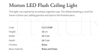 Потолочный светильник Morton LED Flush CL0224.BR Vaughan