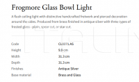 Потолочный светильник Frogmore Glass Bowl CL0371.AS Vaughan