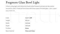 Потолочный светильник Frogmore Glass Bowl CL0271.BR Vaughan