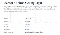 Потолочный светильник Sorbonne Flush CL0228.NI Vaughan