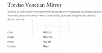 Настенное зеркало Treviso Venetian FM0021 Vaughan