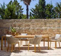 Стол обеденный ILLUM TEAK Стол обеденный ILLUM TEAK фабрика Tribu