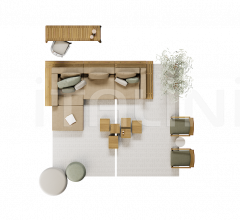 Модульный диван vis a vis sofa фабрика Tribu