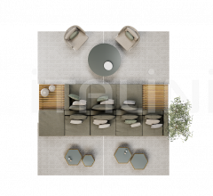 Модульный диван vis a vis sofa фабрика Tribu