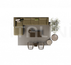 Модульный диван natal alu sofa фабрика Tribu