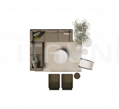 Модульный диван natal alu sofa фабрика Tribu