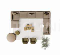 Модульный диван natal alu sofa фабрика Tribu