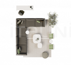 Модульный диван natal alu sofa фабрика Tribu