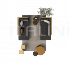 Модульный диван pure sofa casual фабрика Tribu