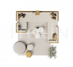 Модульный диван pure sofa casual фабрика Tribu