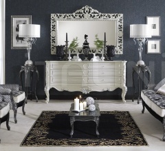 Настенное зеркало carving DECO' Bianco+ARGENTO 2106//W фабрика Morello Gianpaolo