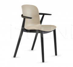 Стул с подлокотниками Relief Wooden Legs With Arms Стул с подлокотниками Relief Wooden Legs With Arms фабрика Infiniti Design