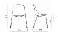 Стул Pure Loop Binuance 4 Legs Infiniti Design