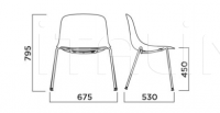 Стул Pure Loop Binuance Maxi 4 Legs Infiniti Design