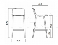 Барный стул Seame Bar Stool Infiniti Design