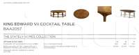 Кофейный столик KING EDWARD VII COCKTAIL TABLE Baker