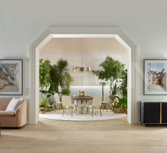 Стол обеденный BEZEL DINING TABLE Стол обеденный BEZEL DINING TABLE фабрика Baker