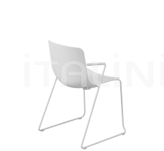 Стул с подлокотниками Milos Elle Sled base with armrests Стул с подлокотниками Milos Elle Sled base with armrests фабрика Sitland