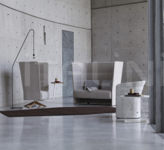 Кресло Cell128 Single-seater with swivel steel base and 4 spokes in wood фабрика Sitland