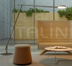 Диван Cell128 Two-seater with steel base and 4 spokes in wood фабрика Sitland