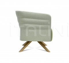 Кресло Cell72 Single-seater with fixed steel base and 4 legs in wood фабрика Sitland