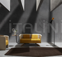 Диван Cell72 Two-seater with steel base and 4 spokes in wood фабрика Sitland