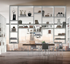 Итальянские Стеллажи - Книжный стеллаж LagoLinea Study Shelving фабрика Lago