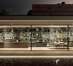 Итальянские Стеллажи - Книжный стеллаж LagoLinea Shelving 1216 фабрика Lago