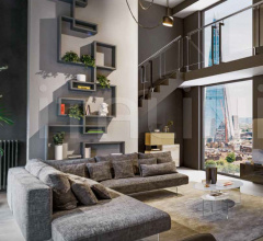 Итальянские Стеллажи - Книжный стеллаж LagoLinea Shelving 1288 фабрика Lago