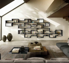 Итальянские Стеллажи - Книжный стеллаж LagoLinea Shelving 1228 фабрика Lago