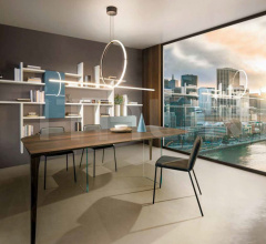 Итальянские Стеллажи - Книжный стеллаж LagoLinea Shelving 0973 фабрика Lago