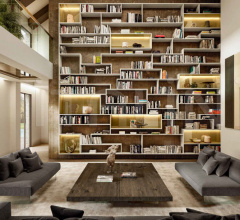 Итальянские Стеллажи - Книжный стеллаж LagoLinea Shelving 1208 фабрика Lago