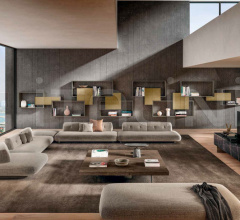 Итальянские Стеллажи - Книжный стеллаж LagoLinea Shelving 1219 фабрика Lago