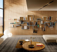 Итальянские Стеллажи - Книжный стеллаж LagoLinea Shelving 1222 фабрика Lago