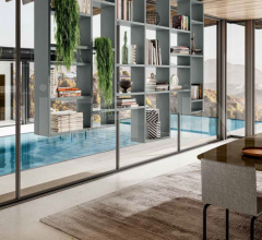 Итальянские Стеллажи - Книжный стеллаж 30mm Weightless Shelving 1249 фабрика Lago